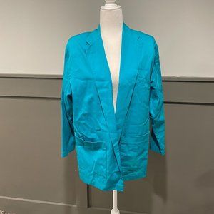 Women's Dress Jacket / Blazer - Turquoise, Size Large